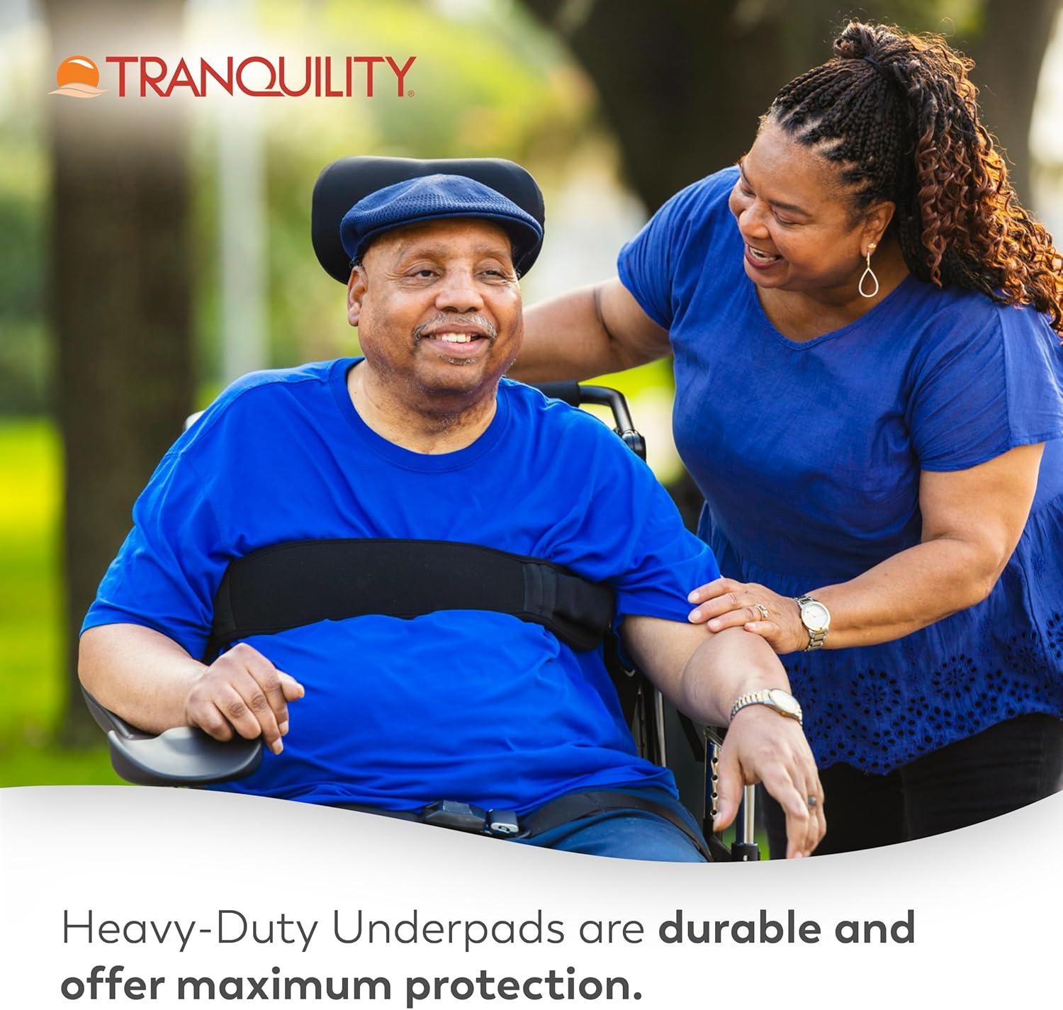 image:imageTranquility AIRPlus Breathable Underpads 30x36 Incontinence Pads with Ultimate Air Circulation PowerSorb Design to Lockin Fluids Ideal for LowAirLoss Bed Systems 40ct CaseHeavyDuty