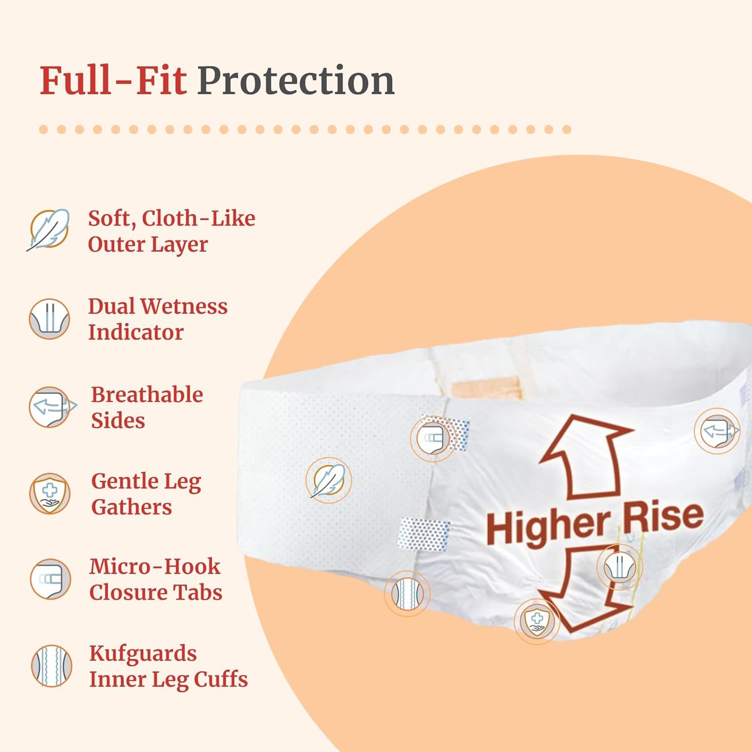 image:imageTranquility Bariatric Disposable Briefs 4XLarge with AIRPlus Fully Breathable Fabric for Skin Dryness amp Integrity High Waistline LatexFree 34oz Capacity 32ct Case3XLarge Pack of 8