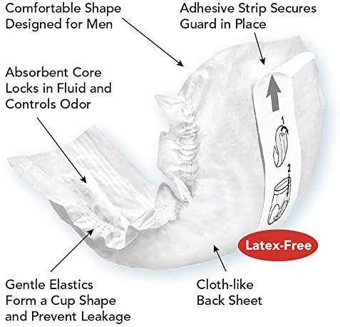 image:imageTranquility Male Guards Premium Incontinence Shields for Maximum Absorbency Adhesive Strip for Secure Placement Discreet Design One Size 104ct Case52