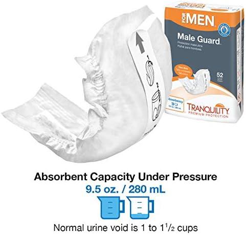 image:imageTranquility Male Guards Premium Incontinence Shields for Maximum Absorbency Adhesive Strip for Secure Placement Discreet Design One Size 104ct Case52