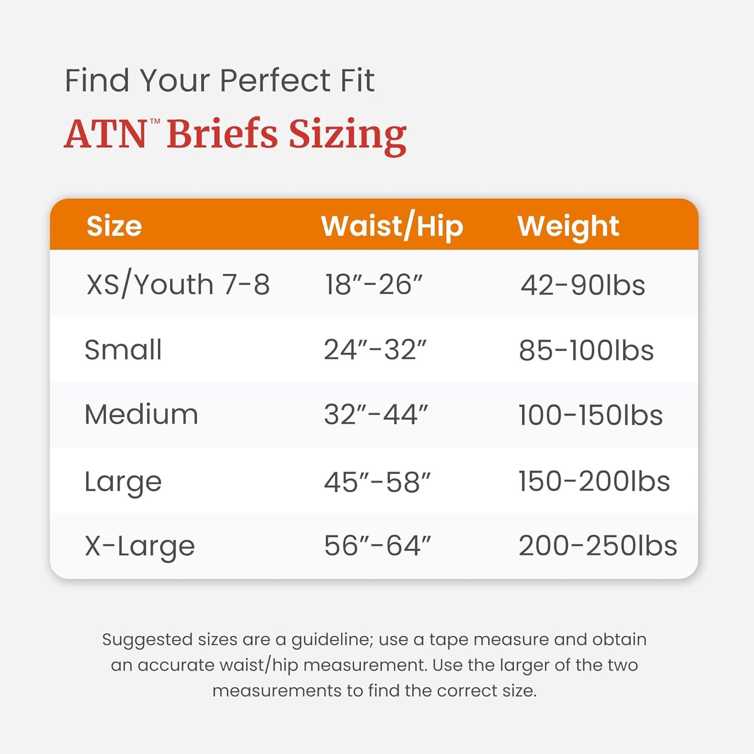 image:imageTranquility Premium ATN Disposable Briefs with Tabs Overnight Protection Superabsorbent Core for LeakFree and FullFit Comfort Medium 96ct CaseXLarge 60 Count
