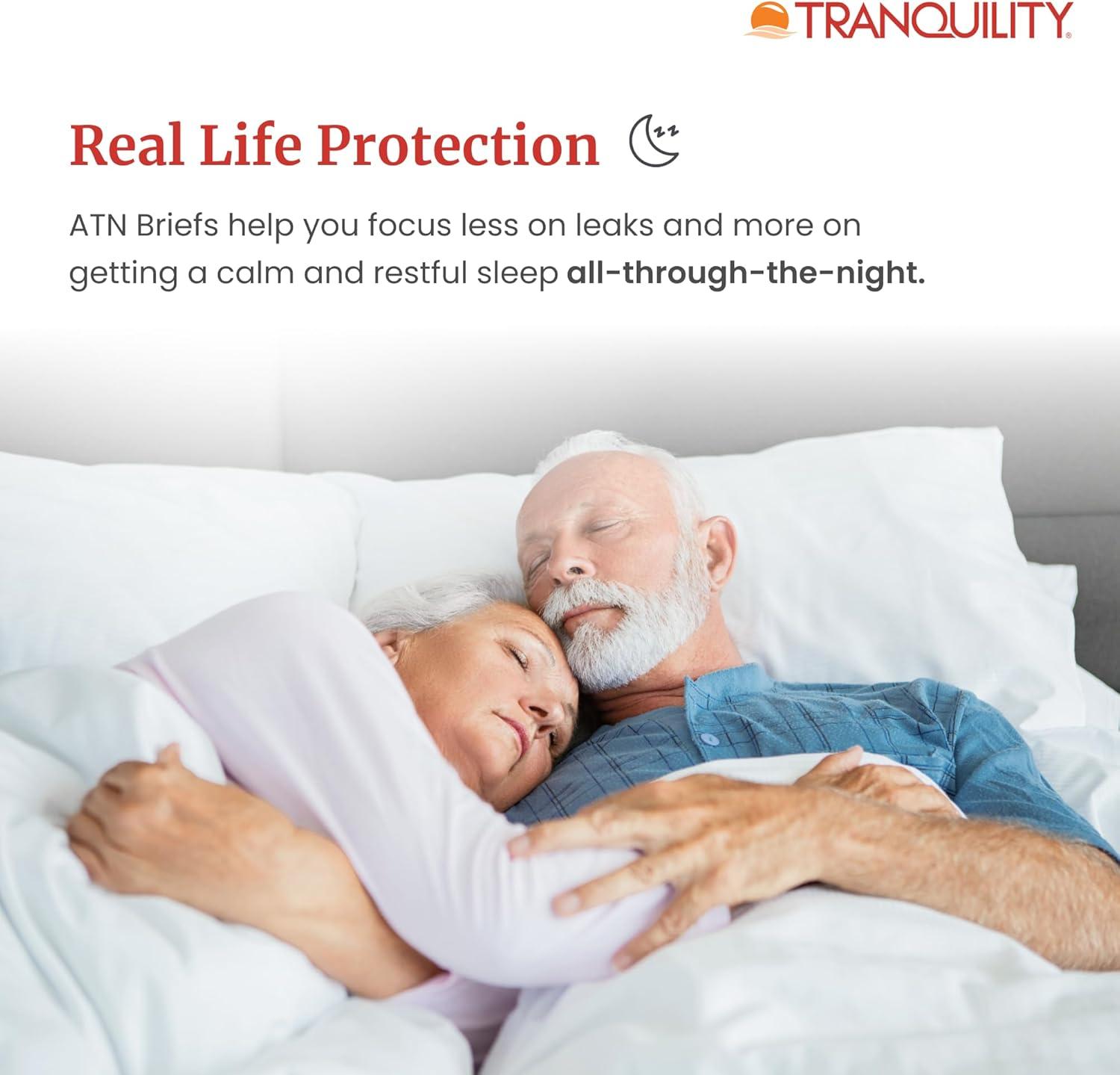 image:imageTranquility Premium ATN Disposable Briefs with Tabs Overnight Protection Superabsorbent Core for LeakFree and FullFit Comfort Medium 96ct CaseXSmall 100 Count