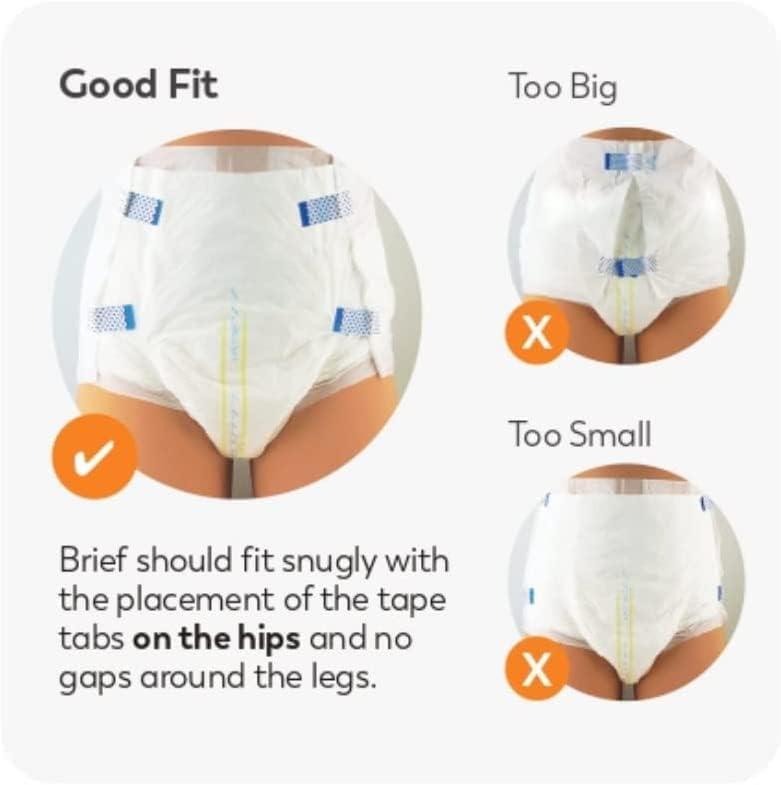 image:imageTranquility Slimline Original Adult Disposable Brief Youth Incontinence Care with a Slimmer Fit Peach Mat Core amp Kufguard Technology for Max Comfort LatexFree 109oz Capacity 120ct CaseXSmall Pack of 100