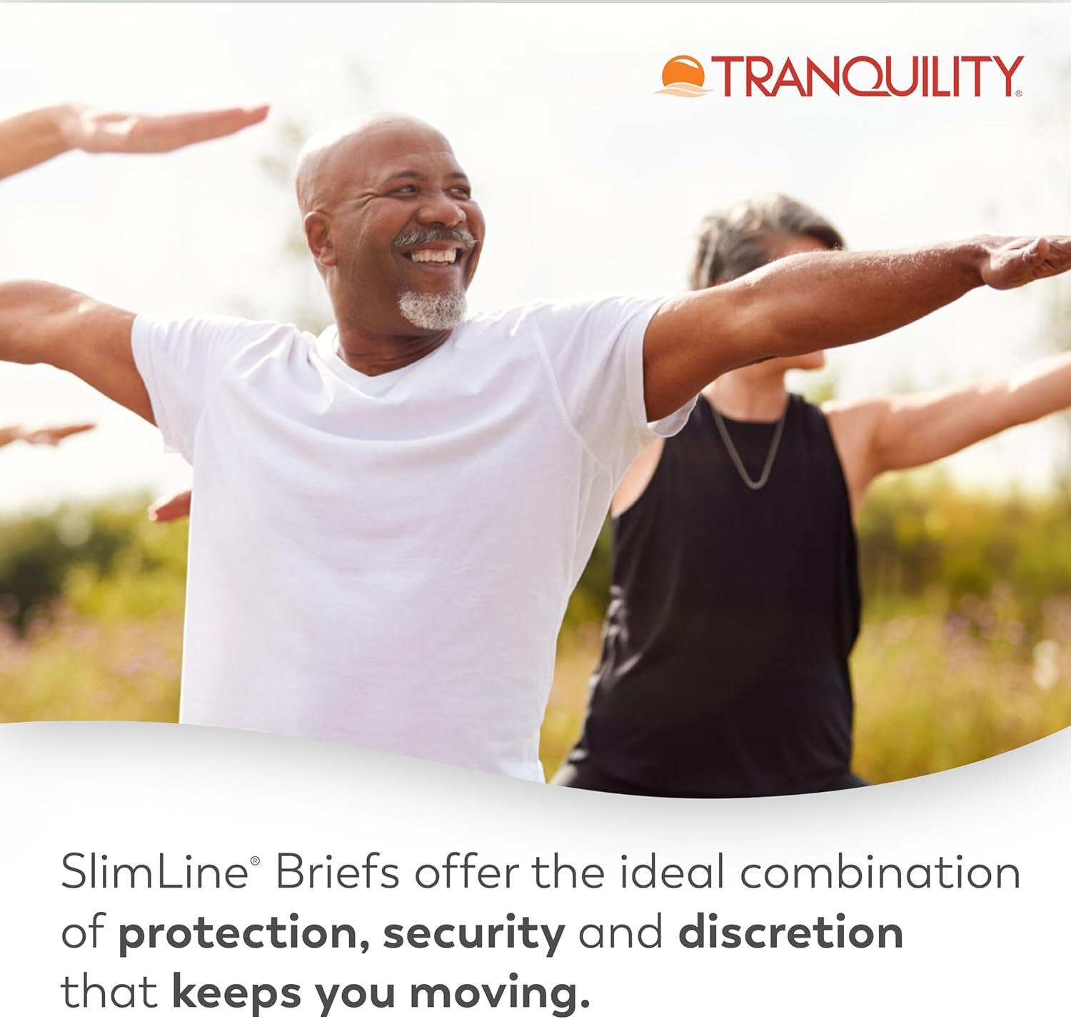 image:imageTranquility Slimline Original Adult Disposable Brief Youth Incontinence Care with a Slimmer Fit Peach Mat Core amp Kufguard Technology for Max Comfort LatexFree 109oz Capacity 120ct CaseXLarge Pack of 72