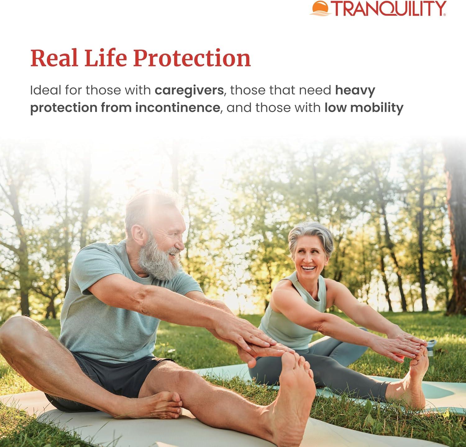 image:imageTranquility SmartCore Adult Disposable Briefs Incontinence Control with Breathable Kufguard Technology Fastening Tabs amp Wetness Indicator LatexFree Adult Large 34oz Capacity 96ct CaseSmall 100 Count