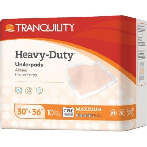 Tranquility AIR-Plus Breathable Underpads, 30″x36″, Incontinence Pads with Ultimate Air Circulation, PowerSorb Design to Lock-in Fluids, Ideal for Low-Air-Loss Bed Systems, 40ct Case(Heavy-Duty)